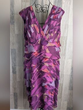 Adrianna Papell Silk Dress
